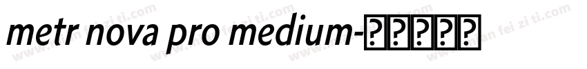 metr nova pro medium字体转换